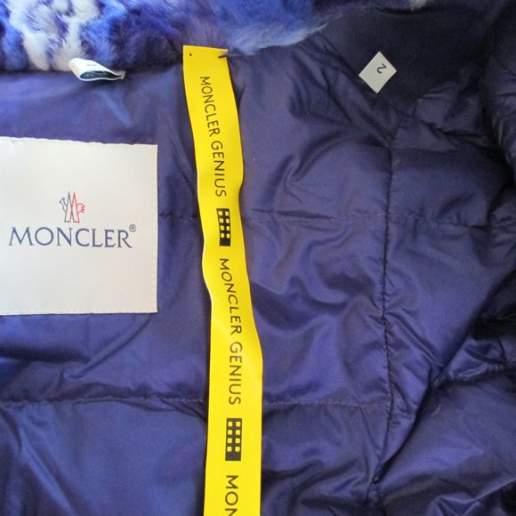 RARE MONCLER BY RICHARD QUINN DONYALE FAUX-FUR COAT SIZE 2 NWT - Picture 2 of 14